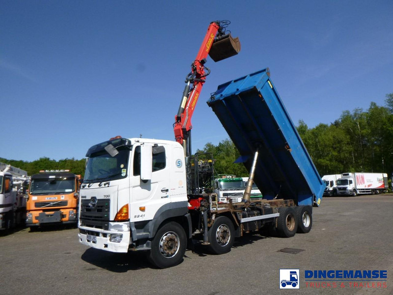 Hino FY1EUKA RHD + Palfinger E120L + grapple - Camión grúa: foto 1 Hino FY1EUKA RHD + Palfinger E120L + grapple - Camión grúa: foto 1