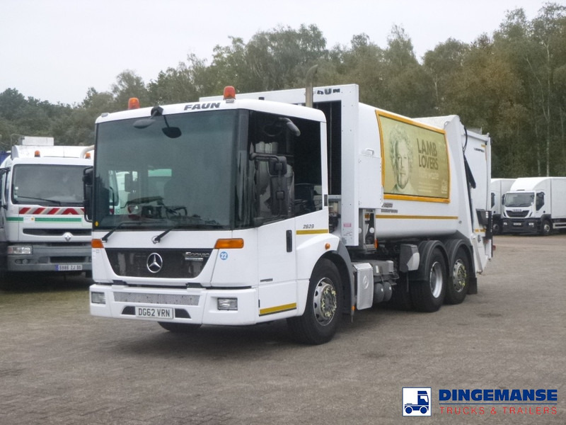 Mercedes-Benz Econic 2629 6x2 RHD Faun Variopress refuse truck - Camión de basura: foto 1 Mercedes-Benz Econic 2629 6x2 RHD Faun Variopress refuse truck - Camión de basura: foto 1