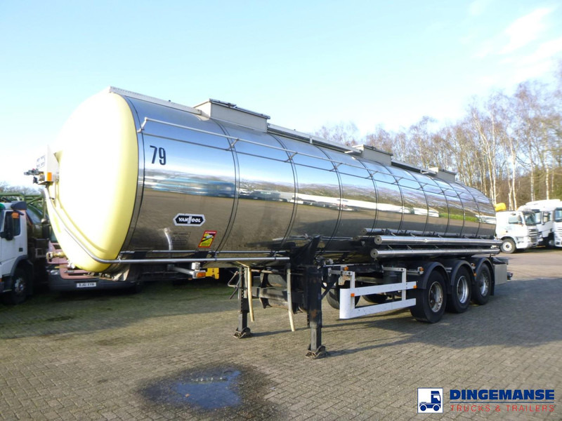 Van Hool Chemical tank inox 30 m3 / 3 comp - Remolque cisterna: foto 1 Van Hool Chemical tank inox 30 m3 / 3 comp - Remolque cisterna: foto 1