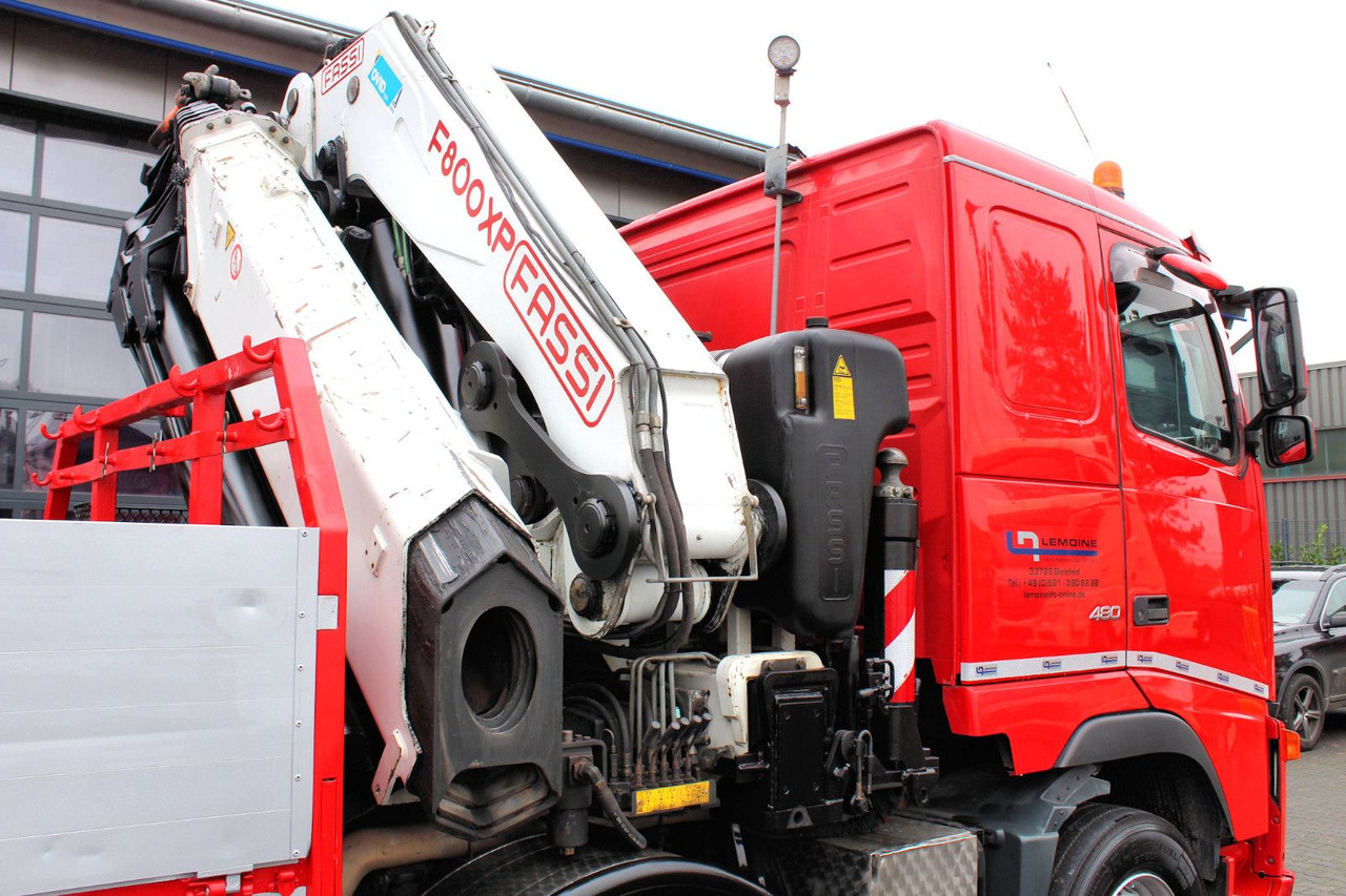 Camión caja abierta, Camión grúa Volvo FM 480 8x2 Pritsche + FASSI F800XP Kran 6x: foto 15