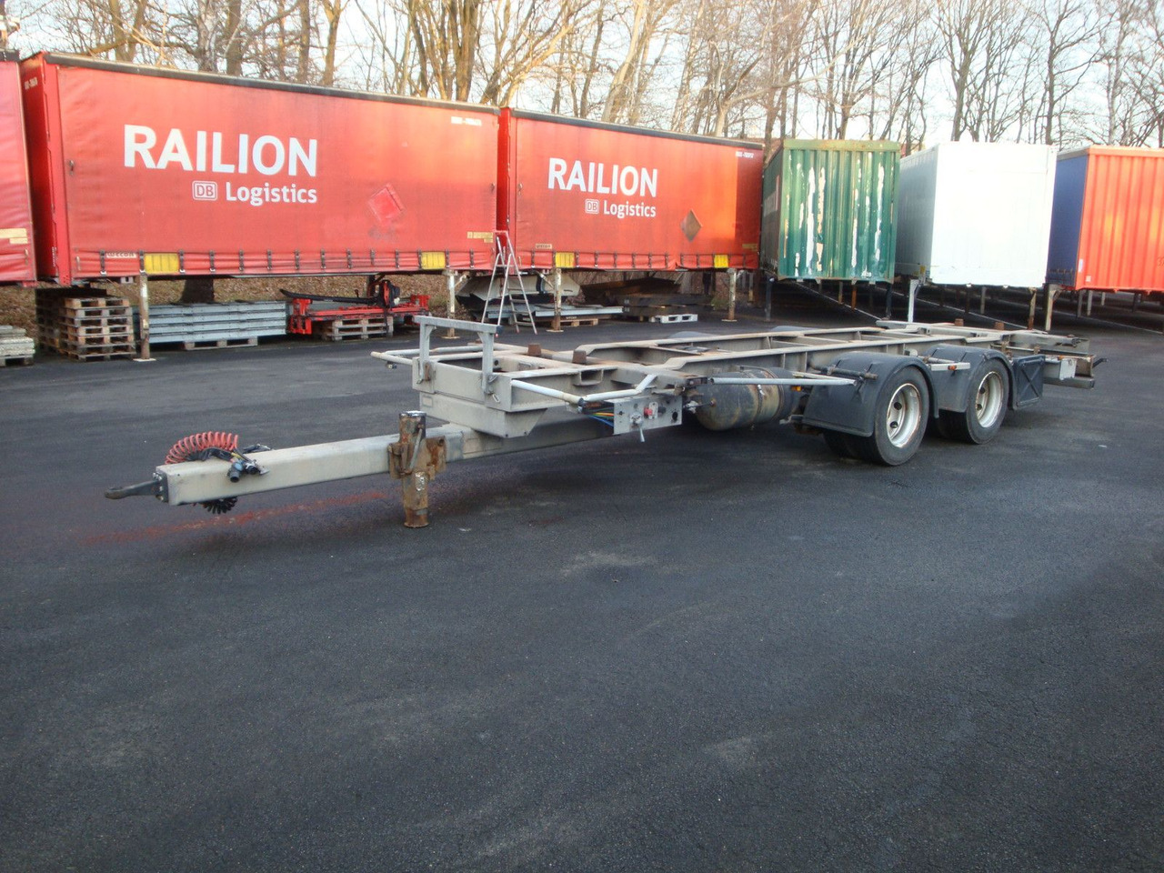 Obermaier W190 ZLU Jumbo Tandem BDF C 7820 7,82 verzinkt - Remolque portacontenedore/ Intercambiable: foto 2 Obermaier W190 ZLU Jumbo Tandem BDF C 7820 7,82 verzinkt - Remolque portacontenedore/ Intercambiable: foto 2