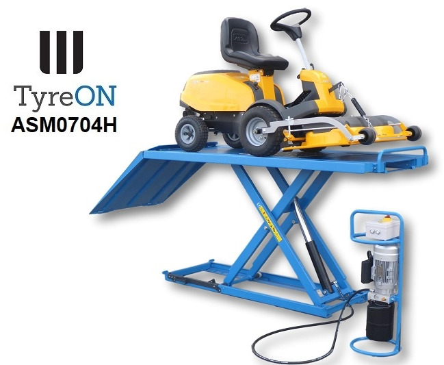 ASM0704H mower lift table - 1 meter wide table and ramp - Equipo de taller: foto 1 ASM0704H mower lift table - 1 meter wide table and ramp - Equipo de taller: foto 1
