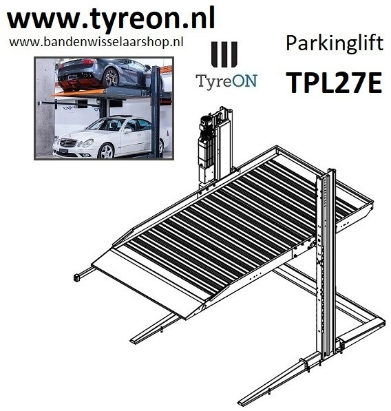 TPL27E-1 2.7T car parking lift - electric release of safety locks - no air pressure required - 2 columns - 2 cars - Equipo de taller: foto 2 TPL27E-1 2.7T car parking lift - electric release of safety locks - no air pressure required - 2 columns - 2 cars - Equipo de taller: foto 2