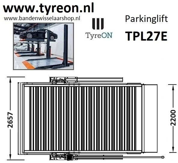TPL27E-3 car parking lift - electric release of safety locks - no air pressure required - 4 columns - 6 cars - Equipo de taller: foto 3 TPL27E-3 car parking lift - electric release of safety locks - no air pressure required - 4 columns - 6 cars - Equipo de taller: foto 3