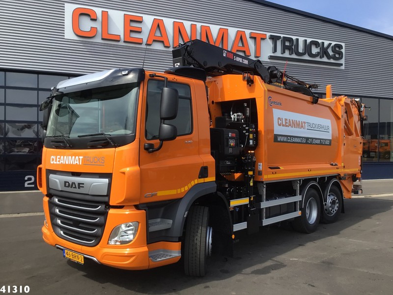Camión de basura DAF FAN CF 340 Hiab 23 ton/meter laadkraan: foto 15