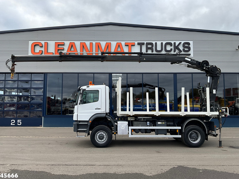 Mercedes-Benz AXOR 1929 4x4 VDL 14 Ton haakarmsysteem + Laadplateau met Hiab 14 Tonmeter laadkraan - Camión grúa: foto 1 Mercedes-Benz AXOR 1929 4x4 VDL 14 Ton haakarmsysteem + Laadplateau met Hiab 14 Tonmeter laadkraan - Camión grúa: foto 1