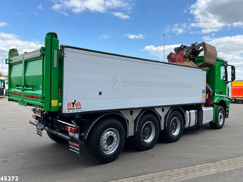 Camión volquete, Camión grúa Mercedes-Benz Arocs 3743 8x4 Euro 6 HMF 19 Tonmeter Elektrisch/Hydraulisch aangedreven Z-kraan: foto 6