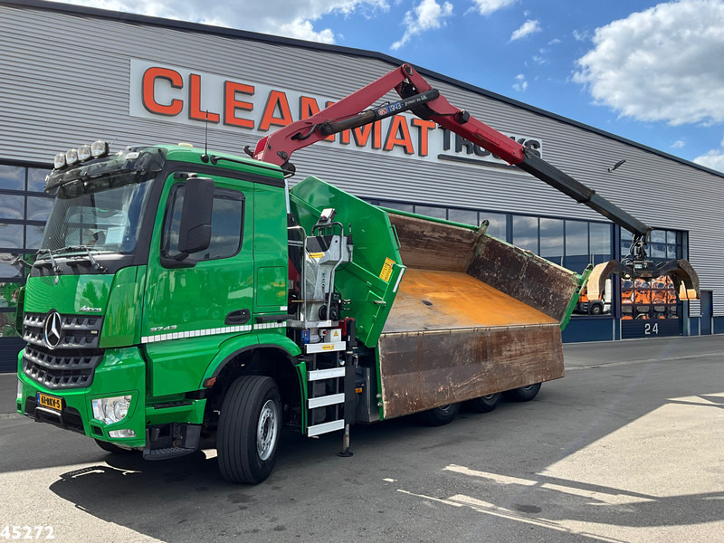Mercedes-Benz Arocs 3743 8x4 Euro 6 HMF 19 Tonmeter Elektrisch/Hydraulisch aangedreven Z-kraan - Camión volquete, Camión grúa: foto 2 Mercedes-Benz Arocs 3743 8x4 Euro 6 HMF 19 Tonmeter Elektrisch/Hydraulisch aangedreven Z-kraan - Camión volquete, Camión grúa: foto 2