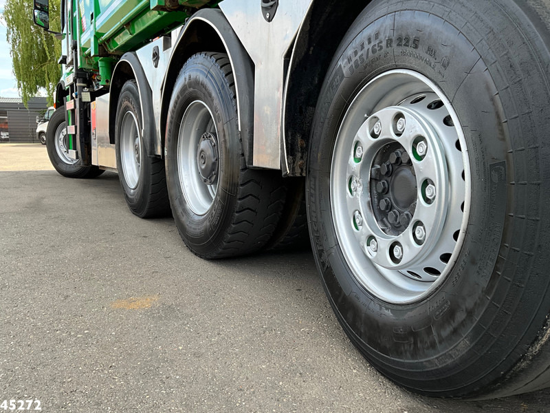 Camión volquete, Camión grúa Mercedes-Benz Arocs 3743 8x4 Euro 6 HMF 19 Tonmeter Elektrisch/Hydraulisch aangedreven Z-kraan: foto 12