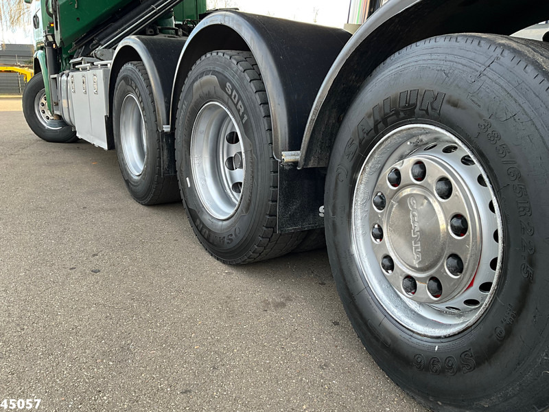 Camión volquete, Camión grúa Scania G 490 8x4 Euro 6 Hiab 24 Tonmeter laadkraan: foto 11