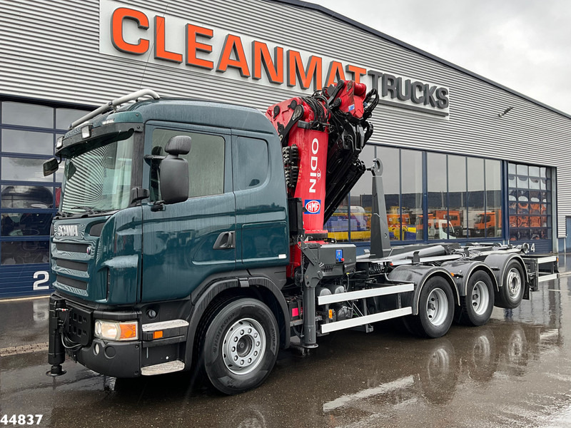 Scania G480 8x4 HMF 60 Tonmeter laadkraan + Fly-jib - Camión multibasculante, Camión grúa: foto 2 Scania G480 8x4 HMF 60 Tonmeter laadkraan + Fly-jib - Camión multibasculante, Camión grúa: foto 2