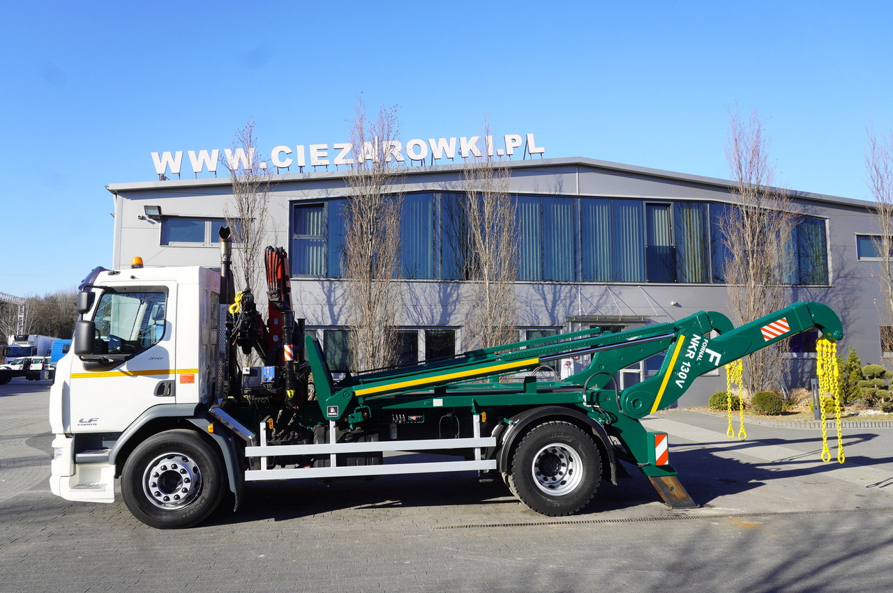 DAF LF 18.310 E6 / Skip loader Fornal NKR 130V / HDS HMF 735 K2 / Manual gearbox - Camión portacontenedor de cadenas, Camión grúa: foto 3 DAF LF 18.310 E6 / Skip loader Fornal NKR 130V / HDS HMF 735 K2 / Manual gearbox - Camión portacontenedor de cadenas, Camión grúa: foto 3