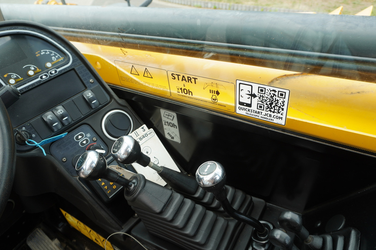 Manipulador telescópico JCB 540-140 telescopic loader / 14 m range / 1800 MTH: foto 26