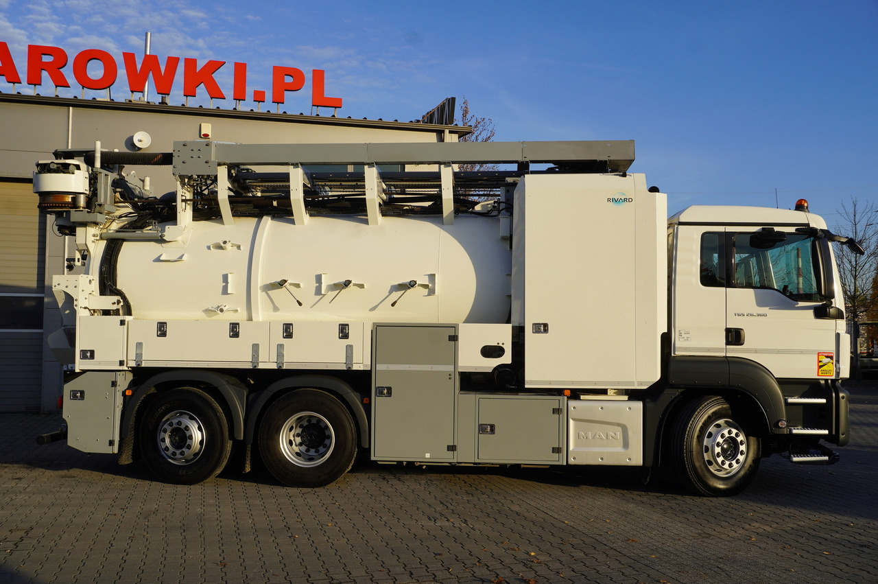 MAN TGS 26.360 E6 / RIVARD sewage cleaner 18 m3 / 180 tho. km / steering axle / 2 units - Limpieza de alcantarillado: foto 3 MAN TGS 26.360 E6 / RIVARD sewage cleaner 18 m3 / 180 tho. km / steering axle / 2 units - Limpieza de alcantarillado: foto 3