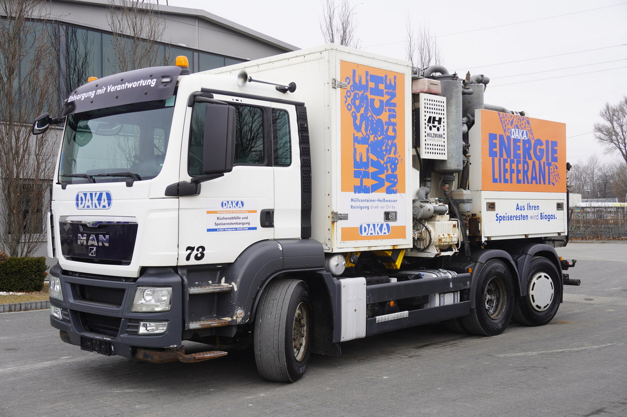 MAN TGS 26.360 / Holzmann Fahrzeugbau HBS 28/120.00 kitchen waste vehicle / Euro 5 - Camión de basura: foto 1 MAN TGS 26.360 / Holzmann Fahrzeugbau HBS 28/120.00 kitchen waste vehicle / Euro 5 - Camión de basura: foto 1