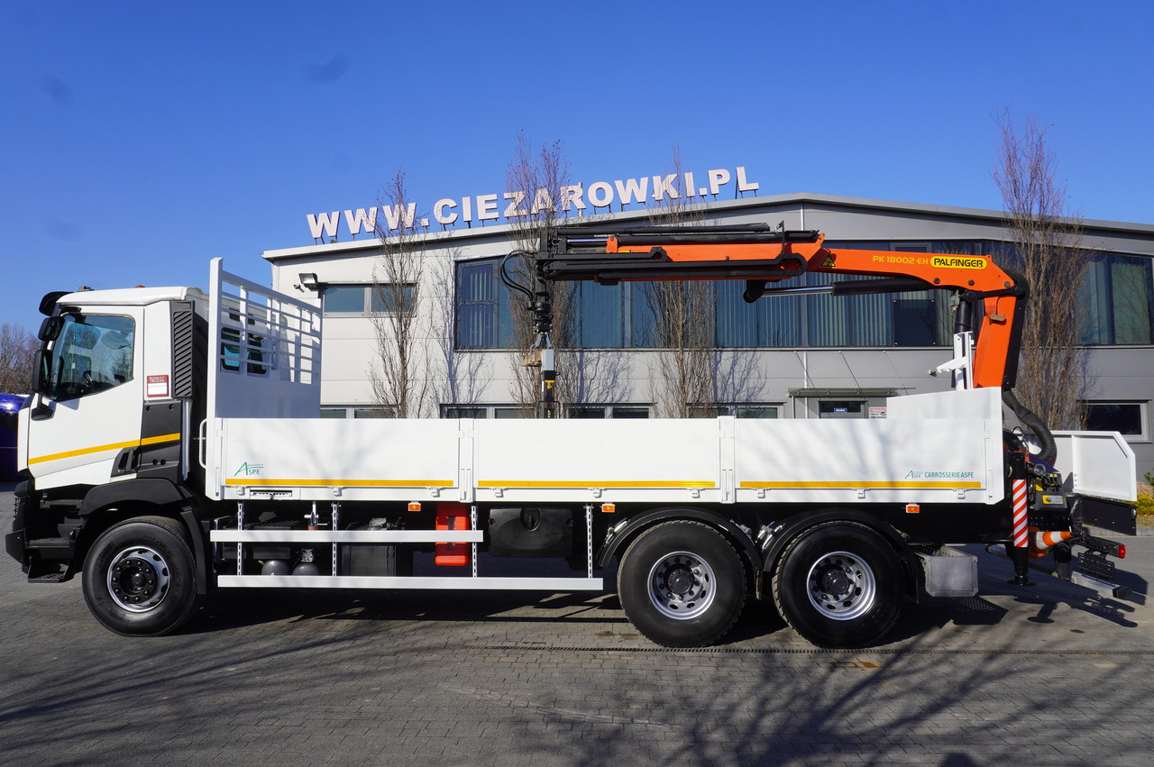 Camión caja abierta, Camión grúa RENAULT C380 / 6x4 / HDS Palfinger PK 18002-EH 6000 kg: foto 11