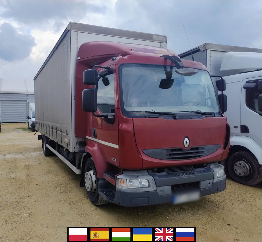 RENAULT Midlum 300 / Curtain 18 EPAL / Sleeping cab - Camión lona: foto 1 RENAULT Midlum 300 / Curtain 18 EPAL / Sleeping cab - Camión lona: foto 1