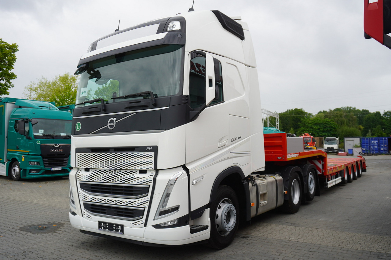 VOLVO FH 500 6 × 2 Globetrotter XL / 2023 / 114 thousand km / Brand-new low-loader Kässbohrer LB3E semi-trailer - Camión portavehículos: foto 5 VOLVO FH 500 6 × 2 Globetrotter XL / 2023 / 114 thousand km / Brand-new low-loader Kässbohrer LB3E semi-trailer - Camión portavehículos: foto 5