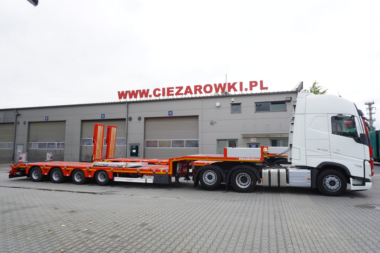 VOLVO FH 500 6 × 2 Globetrotter XL / 2023 / 114 thousand km / Brand-new low-loader Kässbohrer LB3E semi-trailer - Camión portavehículos: foto 2 VOLVO FH 500 6 × 2 Globetrotter XL / 2023 / 114 thousand km / Brand-new low-loader Kässbohrer LB3E semi-trailer - Camión portavehículos: foto 2
