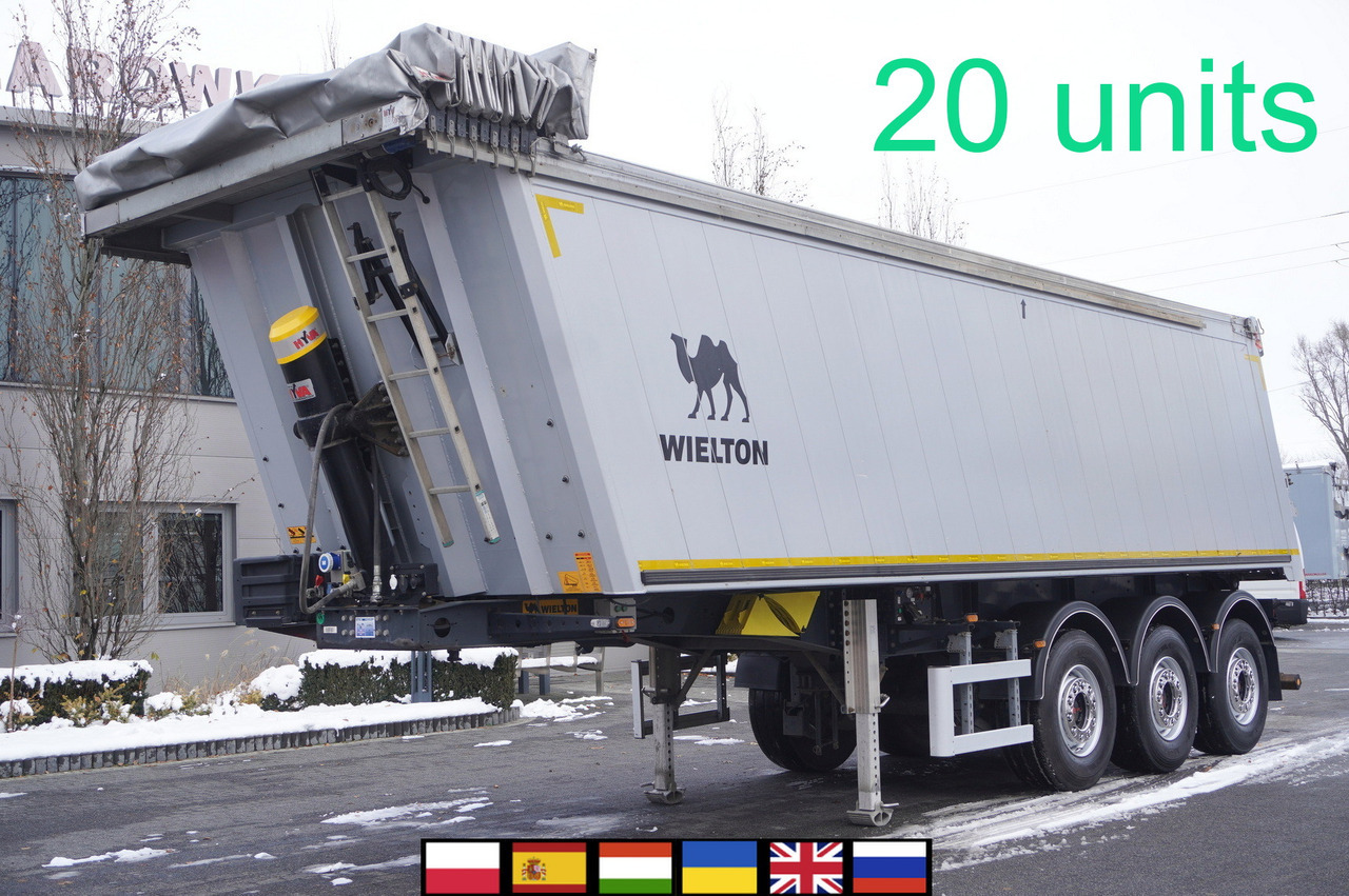 WIELTON NW-3 / weight 6.2 t / capacity 38m3 / Electrically folded roof / Teflon / 20 units, 2022 - Semirremolque volquete: foto 1 WIELTON NW-3 / weight 6.2 t / capacity 38m3 / Electrically folded roof / Teflon / 20 units, 2022 - Semirremolque volquete: foto 1