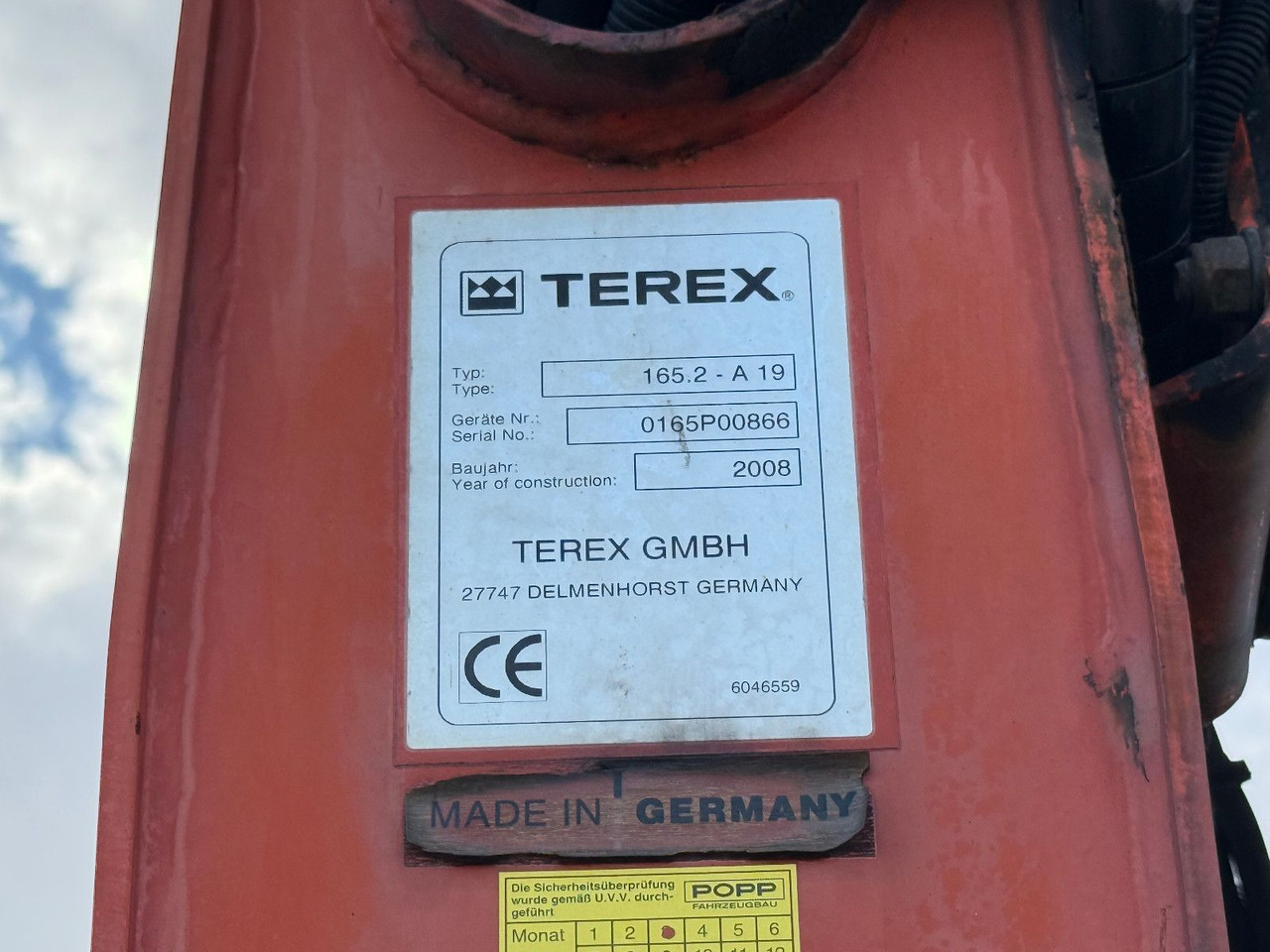 Camión grúa MAN TGA 26,440 TEREX  TLC 165,2-A19 ACM SYSTEM: foto 8