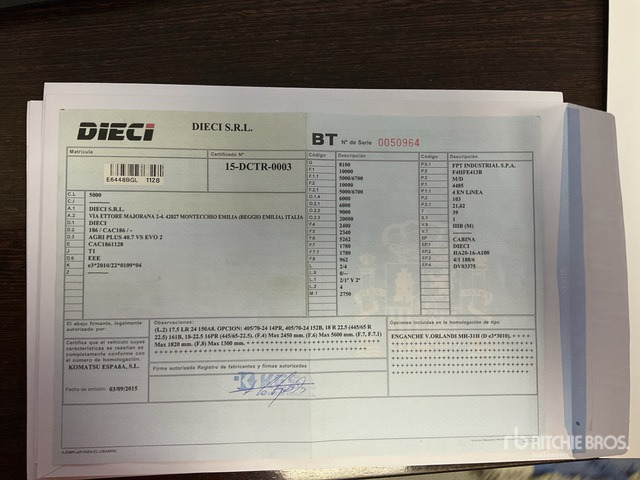 2014 Dieci Plus 40.7 Telehandler - Manipulador telescópico: foto 2 2014 Dieci Plus 40.7 Telehandler - Manipulador telescópico: foto 2