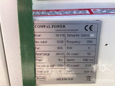 COMPAL VG-R110 10kW (Unused) - Generador industriale: foto 3 COMPAL VG-R110 10kW (Unused) - Generador industriale: foto 3