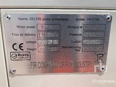 ZELFIR HV-7.5G 7.5 kW (Unused) - Compresor de aire: foto 5 ZELFIR HV-7.5G 7.5 kW (Unused) - Compresor de aire: foto 5
