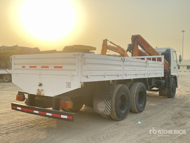 2008 Hino 145 2007 Palfinger K10000 Knuckle B ... Flatbed Truck with Crane - Camión caja abierta, Camión grúa: foto 3 2008 Hino 145 2007 Palfinger K10000 Knuckle B ... Flatbed Truck with Crane - Camión caja abierta, Camión grúa: foto 3
