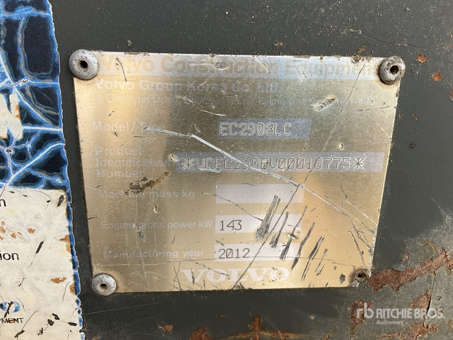 2012 Volvo EC290BLC - Excavadora de cadenas: foto 3 2012 Volvo EC290BLC - Excavadora de cadenas: foto 3