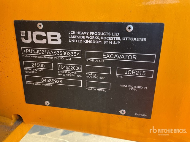 2025 JCB 215LC (Unused) Tracked Excavator - Excavadora de cadenas: foto 2 2025 JCB 215LC (Unused) Tracked Excavator - Excavadora de cadenas: foto 2