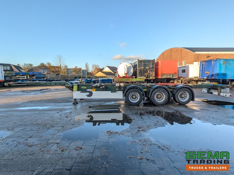 Semirremolque portacontenedore/ Intercambiable Krone SD 27 3-Assen BPW Backslider - DrumBrakes - 20 2x20FT/30/40FT - 10+ Units in Stock (O1931): foto 17
