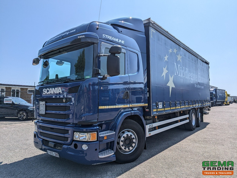 Scania G360 6x2/4 Streamline Euro6 - Retarder - Schuifzeilenbak 8.2M + Laadklep 1500kg - Smart Tacho V2 - Camión lona: foto 1 Scania G360 6x2/4 Streamline Euro6 - Retarder - Schuifzeilenbak 8.2M + Laadklep 1500kg - Smart Tacho V2 - Camión lona: foto 1