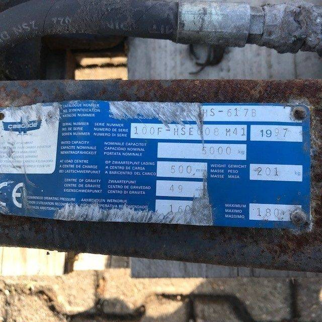 CASCADE FORKPOSITIONER WITH SEPARATE SIDE SHIFT - Implemento: foto 5 CASCADE FORKPOSITIONER WITH SEPARATE SIDE SHIFT - Implemento: foto 5