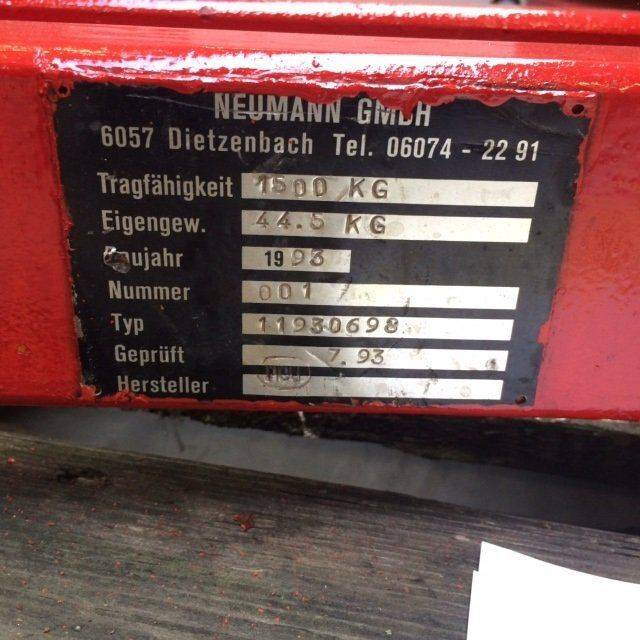 Neumann Battery lifting beam - Implemento: foto 2 Neumann Battery lifting beam - Implemento: foto 2