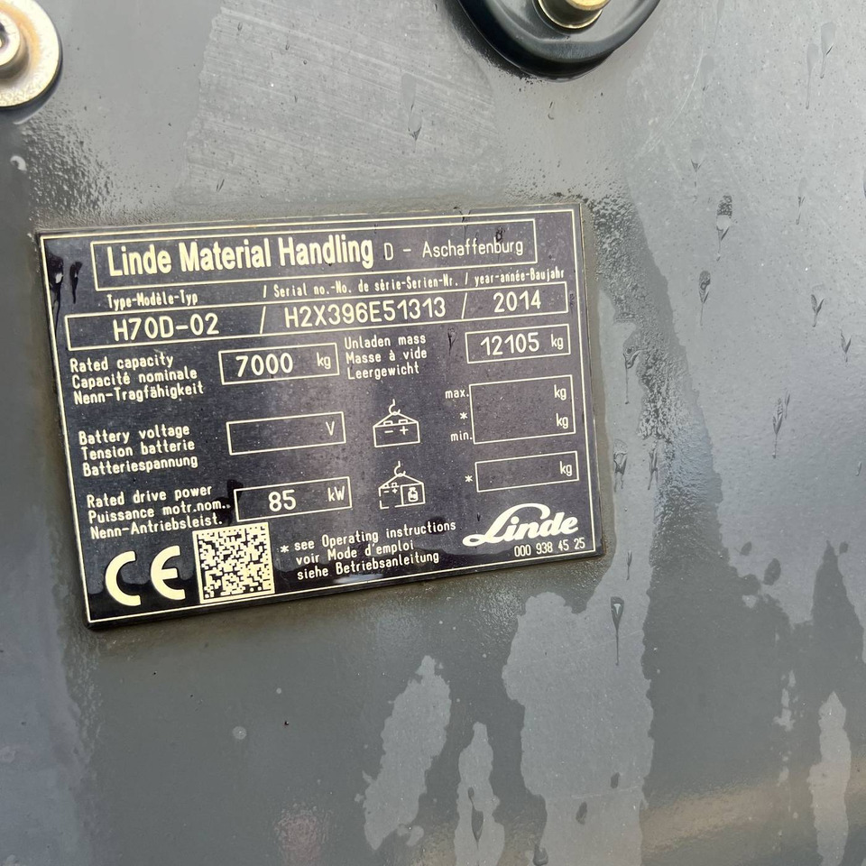 Linde H70D (396) - Carretilla elevadora diésel: foto 5 Linde H70D (396) - Carretilla elevadora diésel: foto 5
