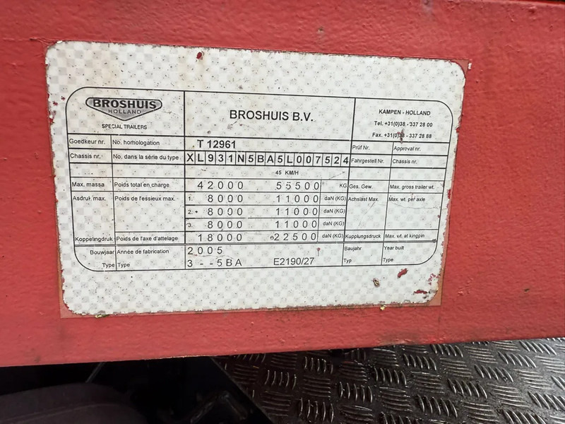 Semirremolque góndola rebajadas Broshuis Dieplader 6M Extendable Stuuras APK/TUV 03/2026: foto 18