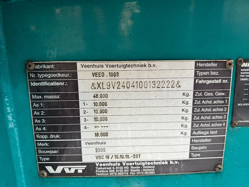 Semirremolque cisterna Veenhuis 36m3 RVS Mestoplegger Geijkte weging Nieuwe APK VMA Bemonstering 2x stuuras: foto 17