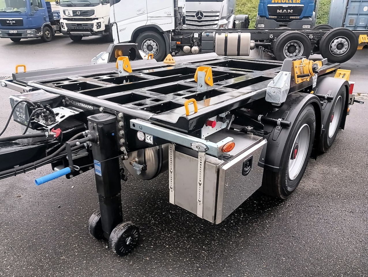 Hüffermann 2-A-MINI-CARRIER SAFETYFIX VERZINKT FULLOPTION - Remolque multilift/ Portacontenedores de cadenas: foto 3 Hüffermann 2-A-MINI-CARRIER SAFETYFIX VERZINKT FULLOPTION - Remolque multilift/ Portacontenedores de cadenas: foto 3