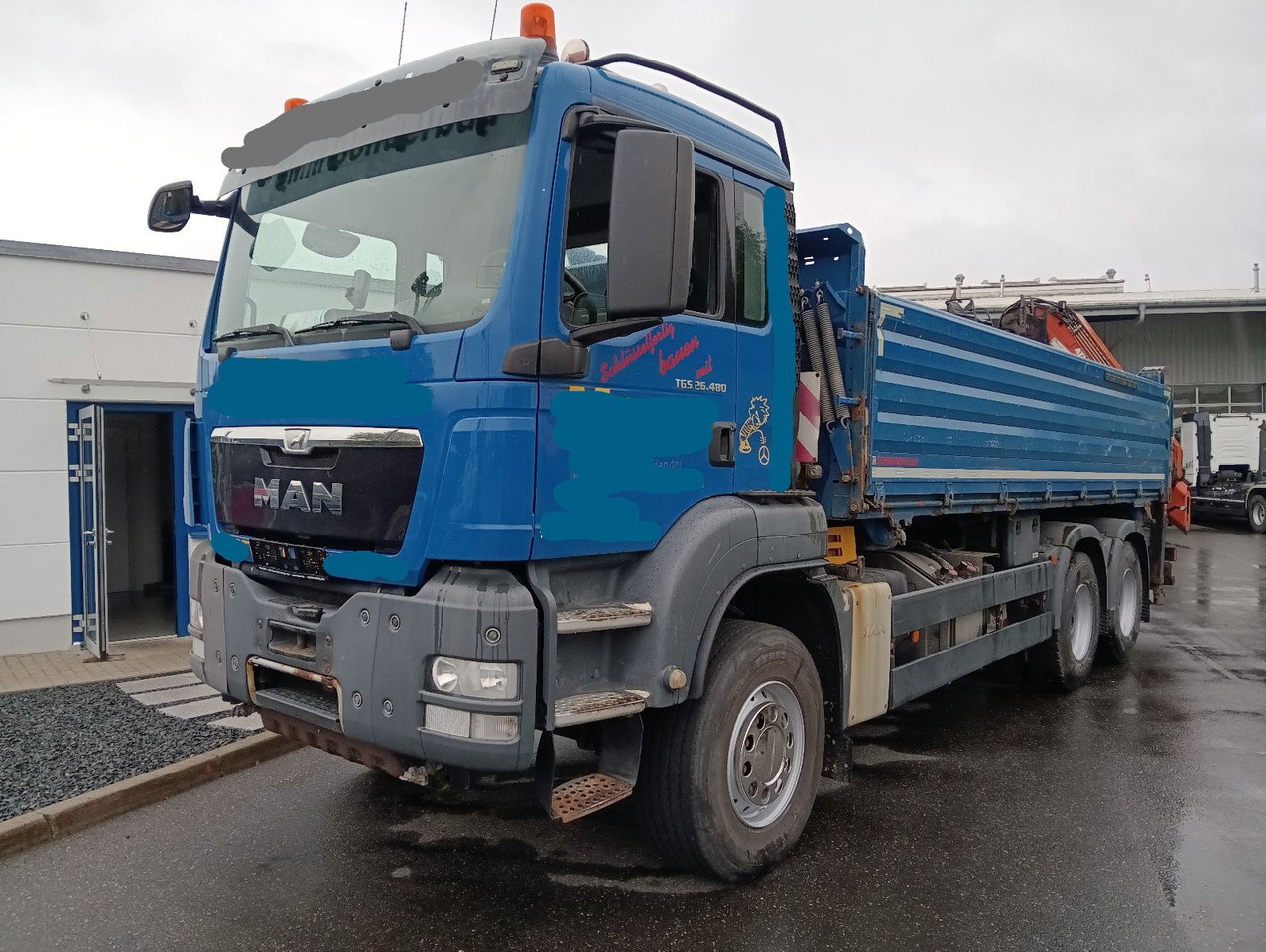 MAN TGS 26:480 6x4 EURO5 ATLAS 240.2E-A4 3-S-Kipper - Camión volquete, Camión grúa: foto 1 MAN TGS 26:480 6x4 EURO5 ATLAS 240.2E-A4 3-S-Kipper - Camión volquete, Camión grúa: foto 1