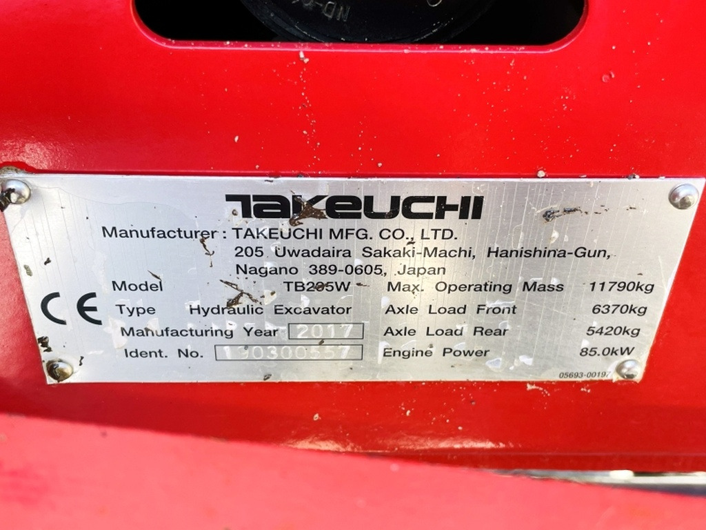 Takeuchi TB295W (4062) - Miniexcavadora: foto 4 Takeuchi TB295W (4062) - Miniexcavadora: foto 4