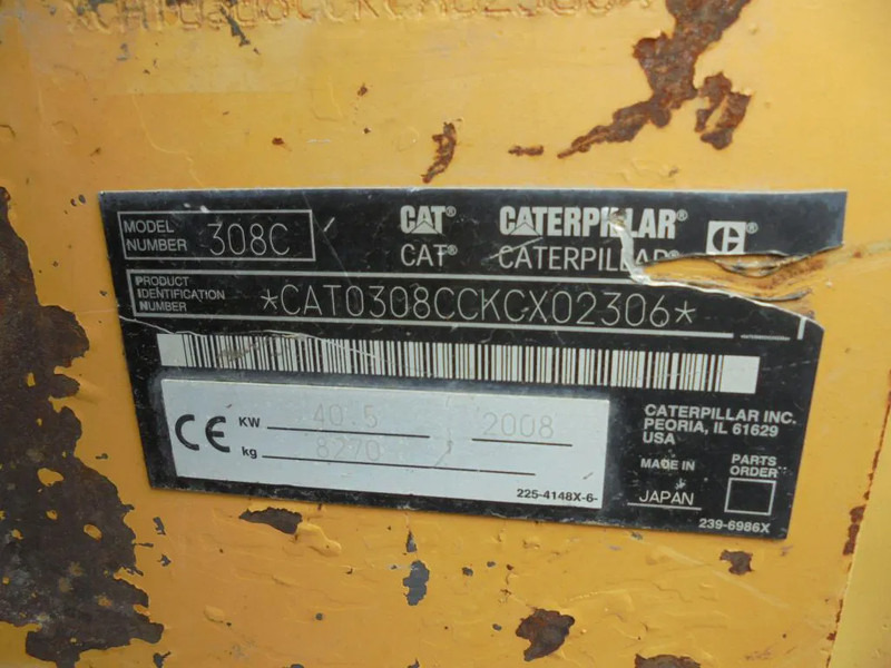 Miniexcavadora Caterpillar 308C CR + 4966 HOURS!!: foto 20