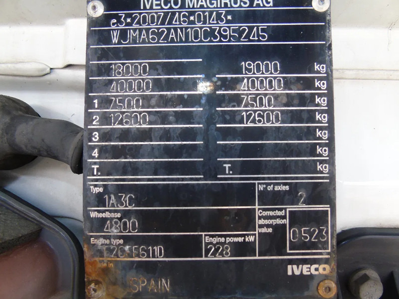 Camión caja cerrada Iveco Stralis 310 + euro 6 + lift + 2x IN STOCK: foto 14