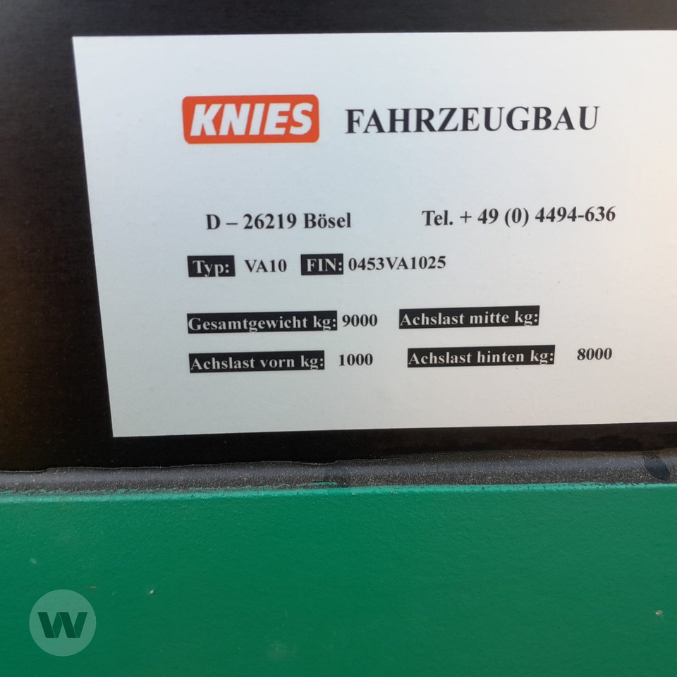 Knies VA 10 - Remolque transporte de ganado: foto 3 Knies VA 10 - Remolque transporte de ganado: foto 3