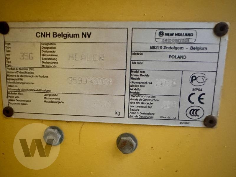 Cabezal de grano New Holland VARIFEED 35V: foto 7