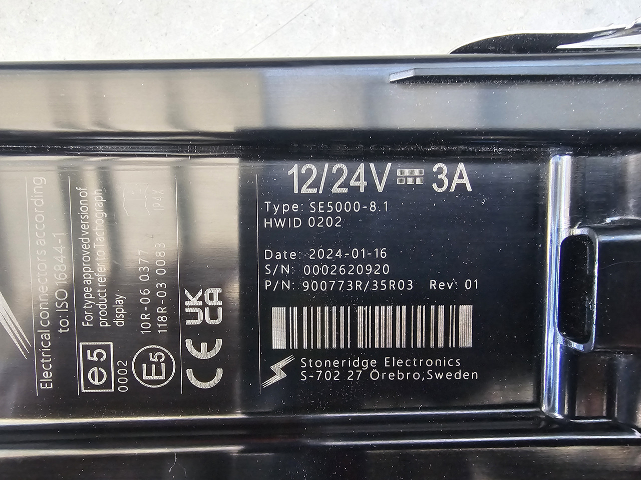STONERIDGE SE5000-8.1 / VOLVO FH4 EURO 6 / TACHOGRAPH - Tacógrafo: foto 3 STONERIDGE SE5000-8.1 / VOLVO FH4 EURO 6 / TACHOGRAPH - Tacógrafo: foto 3