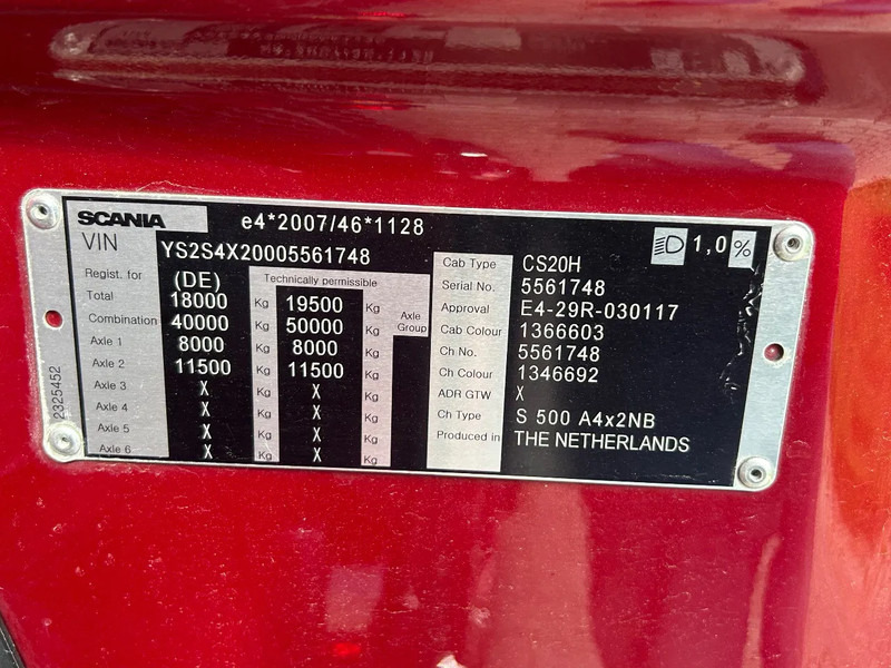 Cabeza tractora Scania S500 | 4x2 NB | PARK-COOLER | RETARDER | FULL-AIR | PTO PREP. | ACC |: foto 19