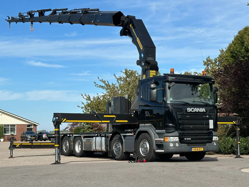 Scania R490 PALFINGER 92TM!! 2017!!ONLY 66TKM!!!NEW!! - Camión grúa: foto 1 Scania R490 PALFINGER 92TM!! 2017!!ONLY 66TKM!!!NEW!! - Camión grúa: foto 1