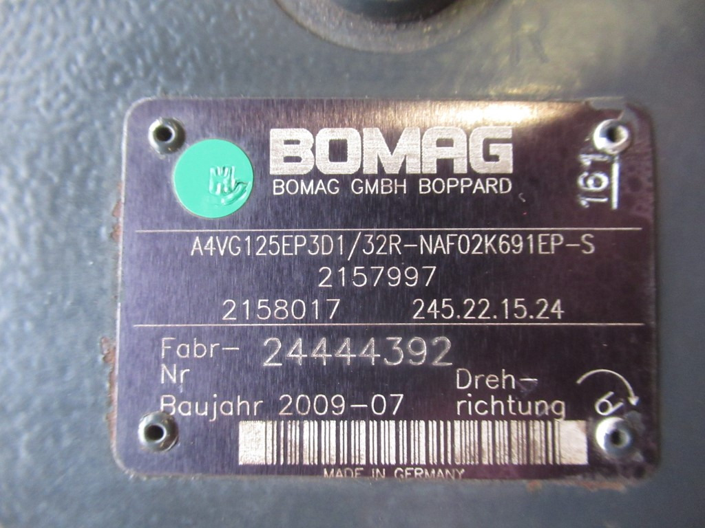Bomag A4VG125EP3D1/32R-NAF02K691EP-S - - Bomba hidráulica para Maquinaria de construcción: foto 5 Bomag A4VG125EP3D1/32R-NAF02K691EP-S - - Bomba hidráulica para Maquinaria de construcción: foto 5