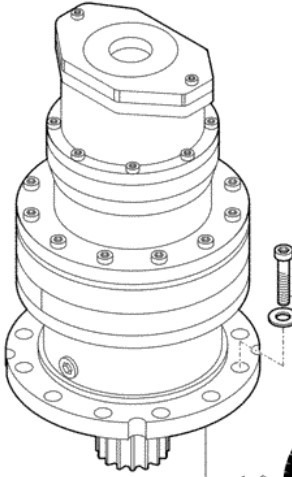 New Holland 152403282 - 71475935 - Reductor de giro para Maquinaria de construcción: foto 1 New Holland 152403282 - 71475935 - Reductor de giro para Maquinaria de construcción: foto 1